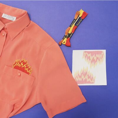 Flames Embroidery Kit