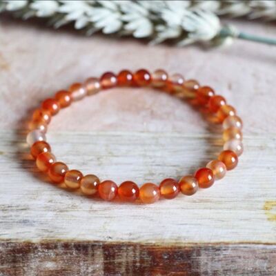 Carnelian bracelet 6 MM