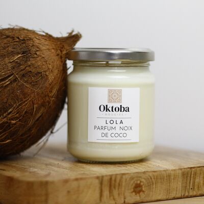 LOLA Candle - Coconut Scent - Size S