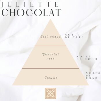 Bougie JULIETTE - Parfum Chocolat - Taille L 2