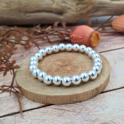 Bracelet argent 925 - perles 8mm