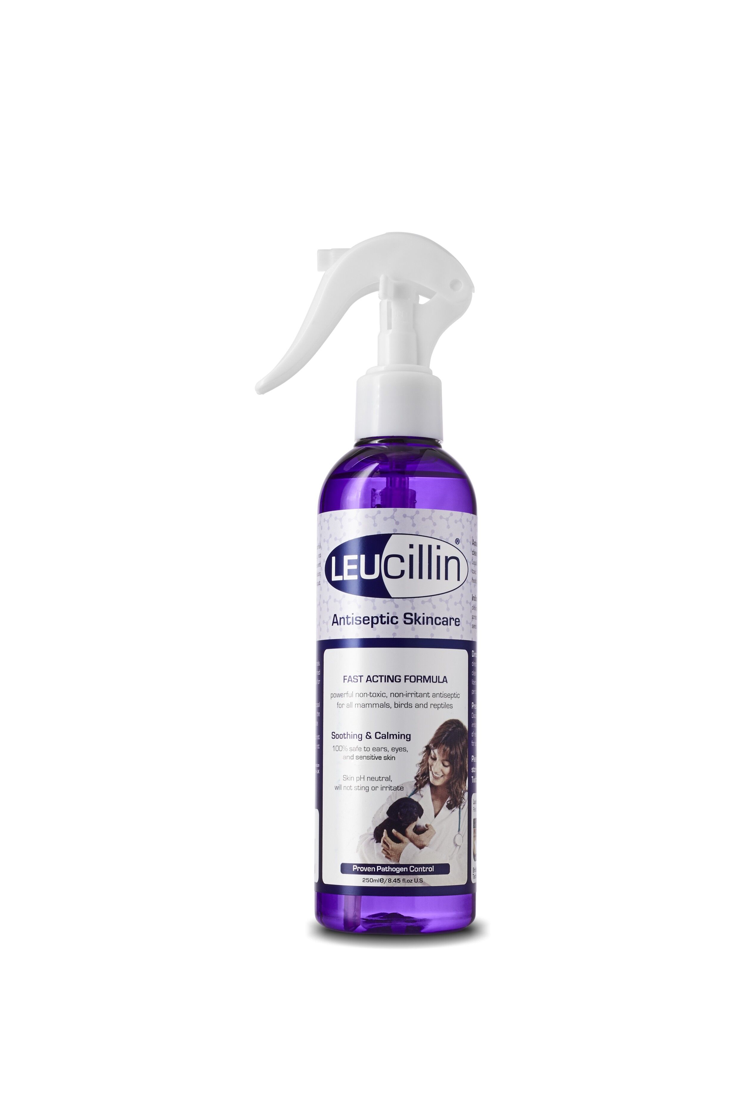 Buy wholesale Leucillin Natural Antiseptic Spray Retail POS Starter Pack Antibacterial Antifungal Antiviral for Dogs Cats and All Animals for Itchy Skin and All Skin Care Health