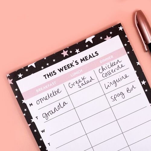 Meal Planner Notepad, A5 Weekly Meal Plan Pad