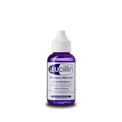 Leucillina Spray Antisettico Naturale | Contagocce da 50 ml | Antibatterico, antimicotico e antivirale | per cani, gatti e tutti gli animali | per la pelle pruriginosa e tutta la salute della cura della pelle