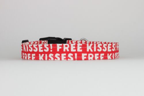 Free Kisses Dog Collar