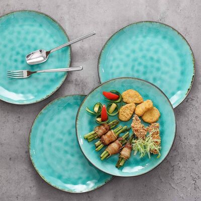 Aqua Dinner Plate Set