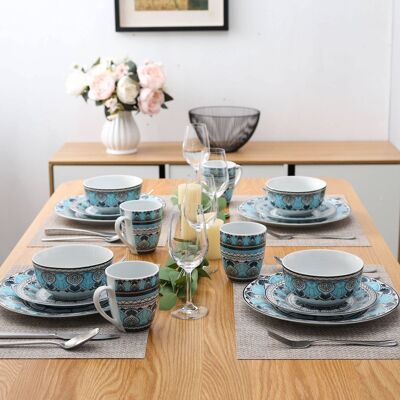 Veweet Audrie Dinner Set