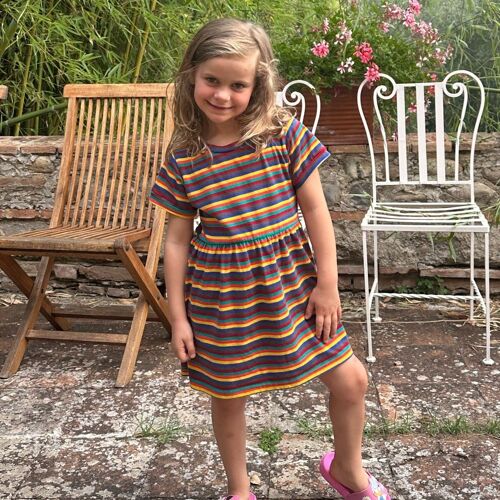 Hazel Rainbow Kid Dress