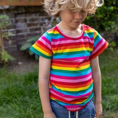 Maglietta per bambini alla moda arcobaleno
