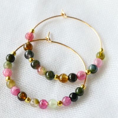 Boucles d'oreilles Tourmaline