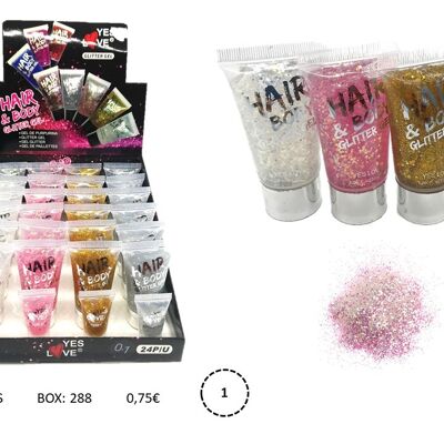 Gel Glitter Purpurina