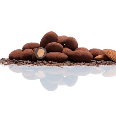 Pralino chocolat poudré 2,5kg - amandes au chocolat noir et à la poudre de cacao