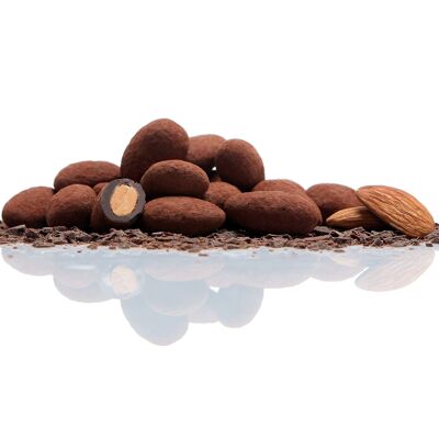 Pralino chocolat poudré 2,5kg - amandes au chocolat noir et à la poudre de cacao