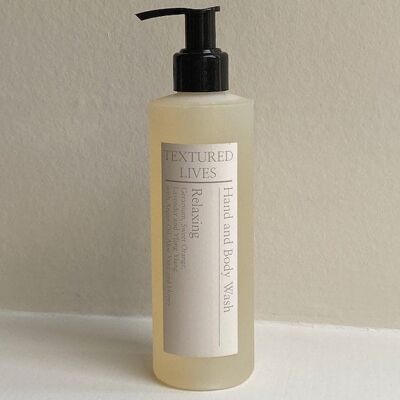 Relax Hand and Body Wash with Geranium , Sweet Orange , Lavender and Ylang Ylang with pump