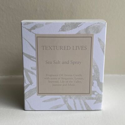 Sea salt and Spray Candle 30cl Frosted with box