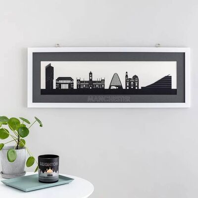 Manchester Papercut Scene with Mount