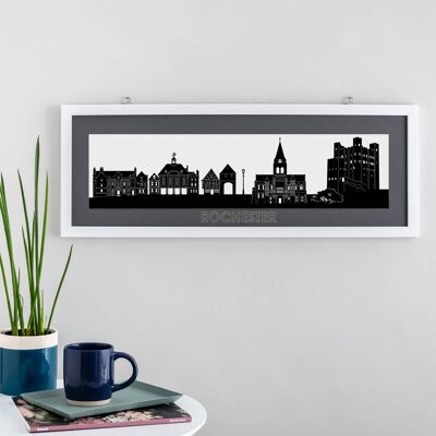 Rochester Papercut Scene with Mount
