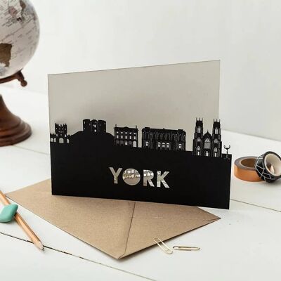 York A5 Laser Cut Cards