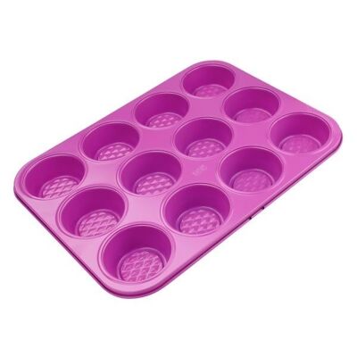 Stampo per muffin fucsia per 12 torte Gustosa Pâtisserie