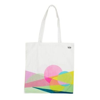 Sac de course type totebag en coton Tasty Green 1