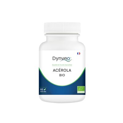 ACEROLA ORGÁNICA pura - 30% vitamina C - 500mg / 60 cápsulas