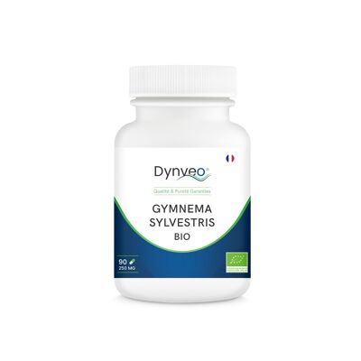 GYMNEMA sylvestris ORGANIC standardized - 25% gymnic acid - 250 mg / 90 capsules