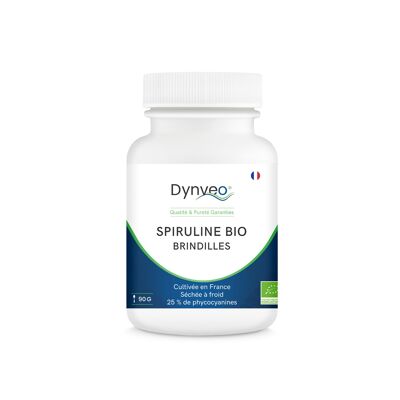 SPIRULINE BIO Française Brindilles 90 g - titrage > 25% phycocyanine