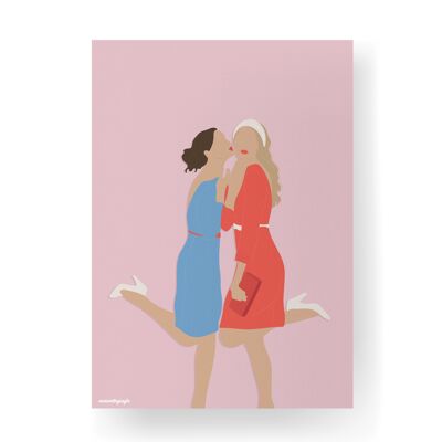 Blair und Serena 1 - 21 x 29,7 cm