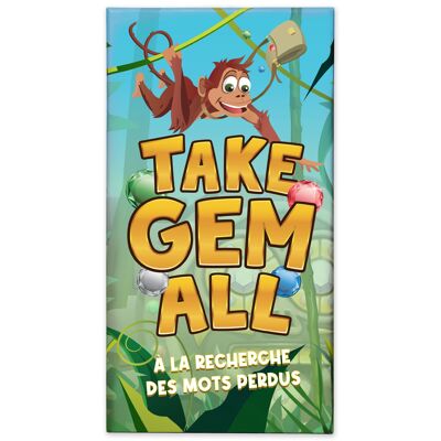 TAKE GEM ALL - Quick and Creative Word Game - Small Bac - Board Game - Atmosphere Game with Family and Friends