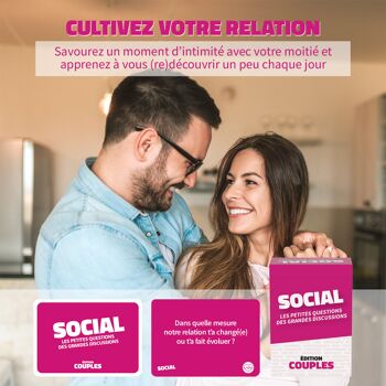 SOCIAL COUPLES - Jeu de Société pour Améliorer la Communication en Couple et Embellir sa Relation Amoureuse - Jeu de Couple 4