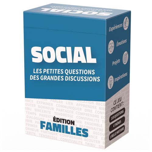 SOCIAL FAMILLES - Jeu de Société pour Améliorer la Communication en Famille et Embellir ses Relations Familiales - Jeu Familial