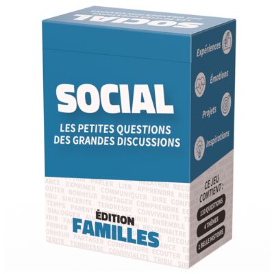 SOCIAL FAMILIES - Brettspiel zur Verbesserung der Familienkommunikation und Verschönerung der Familienbeziehungen - Familienspiel