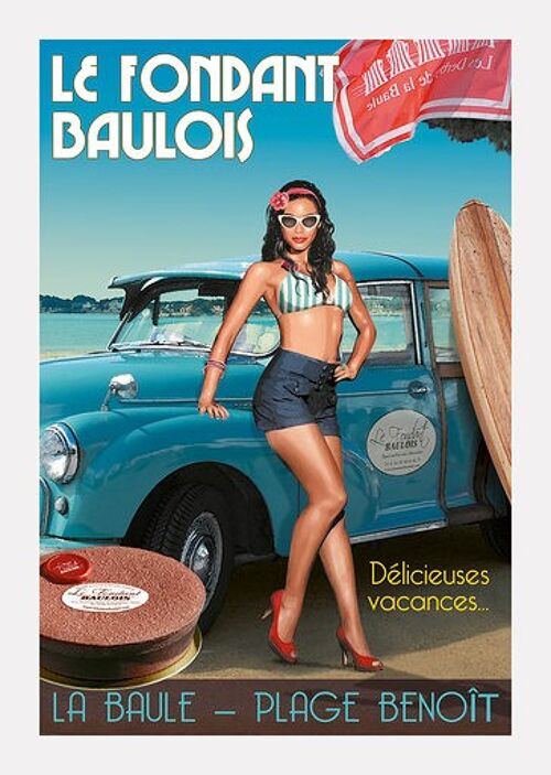 Affiche A3 Pin Up Claudine
