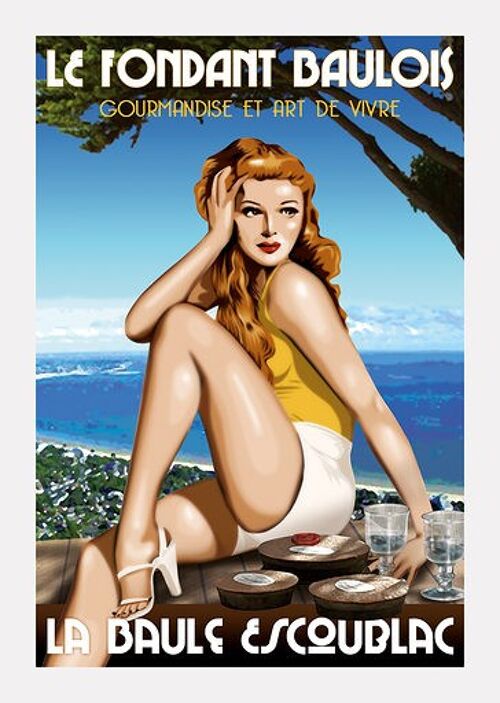 Affiche A3 Pin Up Jacqueline