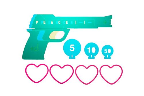 Love & Peace Gun - Blue