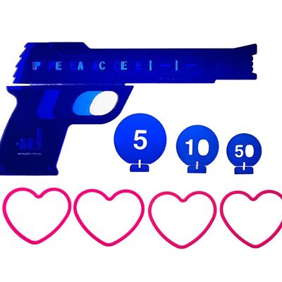 Pistola Love & Peace - Azul marino