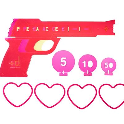 Love & Peace-Pistole - Pink
