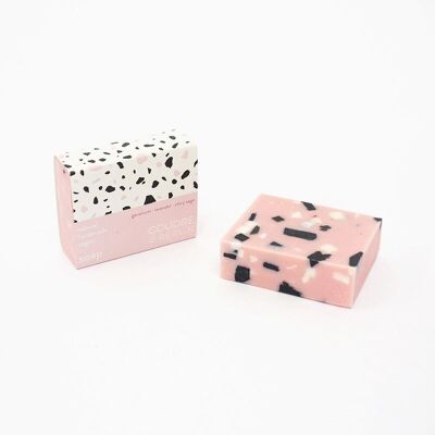 Handmade soap bar rosestone