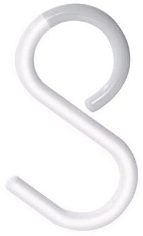 S Hook large - White