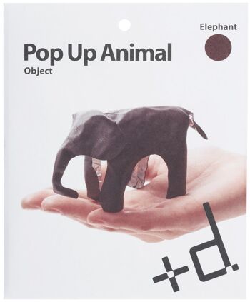 Objet Pop Up Animal - Éléphant Marron 7