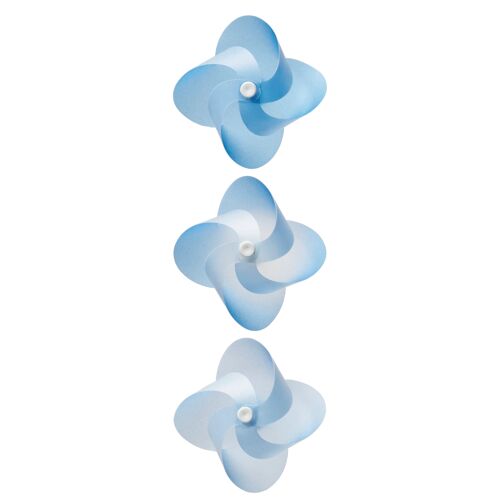 Kaze Guruma pinwheel magnet - Basic Blue 3set