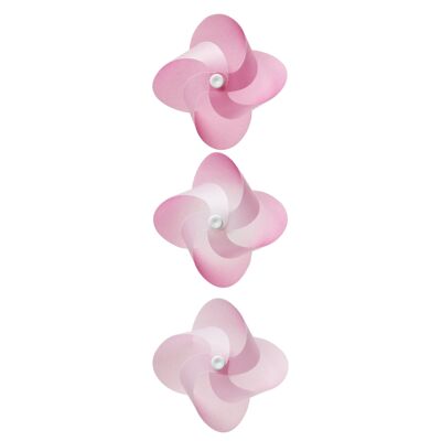 Kaze Guruma pinwheel magnet - Basic Pink 3set