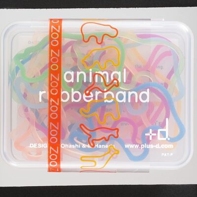 Tier-Gummiband Zoo / Haustier / Dino / Bauernhof - Zoo-Geschenkbox