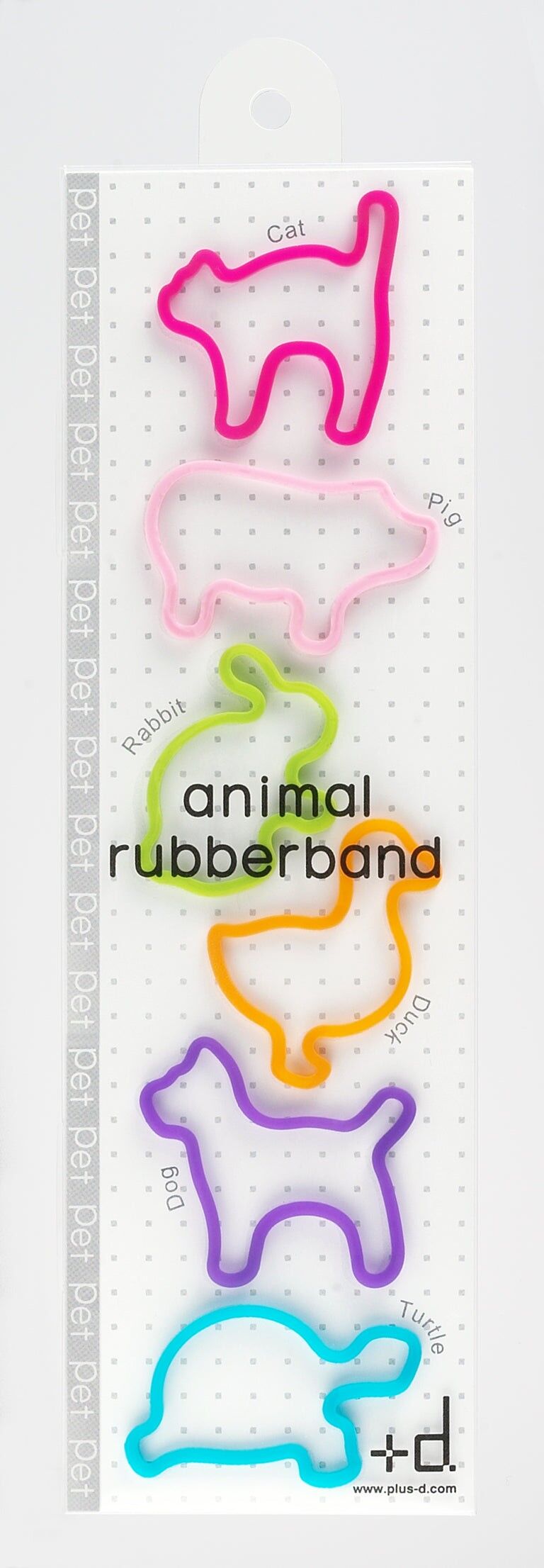 Dieren Elastiekje dierentuin / huisdier / dino / boerderij - PET 6 st. Pak