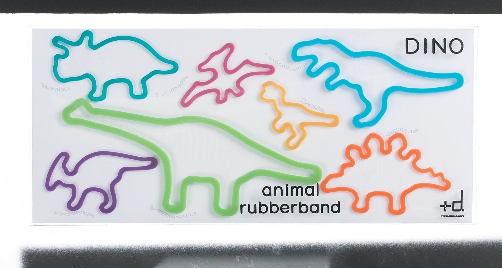 Dieren Elastiekje dierentuin / huisdier / dino / boerderij - DINO 7 st. Pak