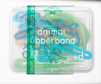 Animal Rubber Band zoo / animal de compagnie / dino / ferme - Coffret cadeau DINO 1