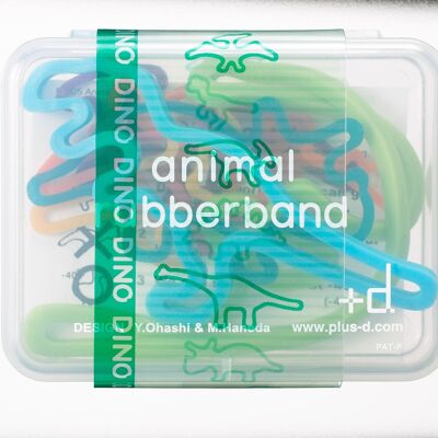 Animal Rubber Band zoológico / mascota / dino / granja - Caja de regalo DINO
