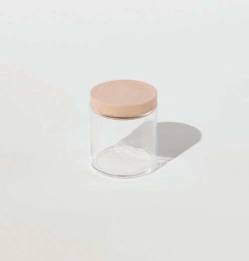 Food Container glass - Light Pink
