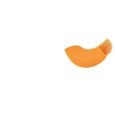 Happy Bird schraper & borstel - Oranje