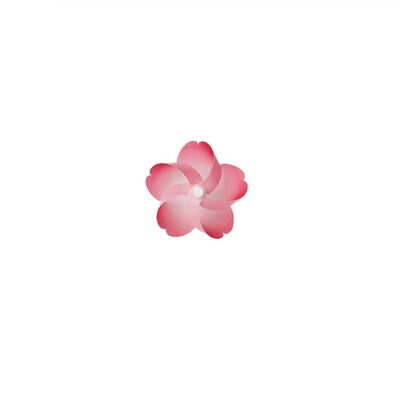 Kaze guruma Sakura cherry blossoms pinwheel Magnet - Deep Pink